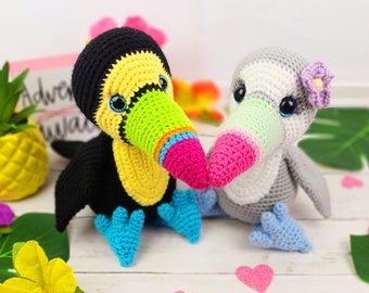 toucan, amigurumi, amigurumi pattern, toucan pattern, crochet toucan, toucan crochet pattern