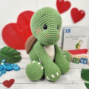 turtle crochet pattern, crochet turtle, amigurumi, turtle tutorial, turtle pattern, turtle doll, crochet pattern, baby gift image 1