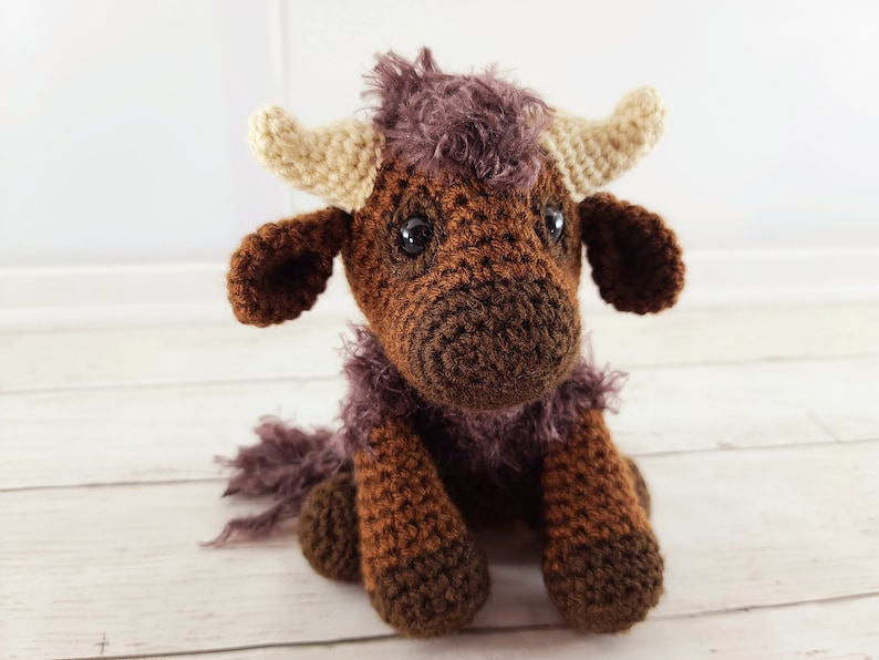 Mini bison mini bison crochet pattern crochet pattern | Etsy