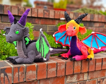 dragon crochet pattern, crochet pattern, dragon pattern, crochet dragon, amigurumi, crochet dragon