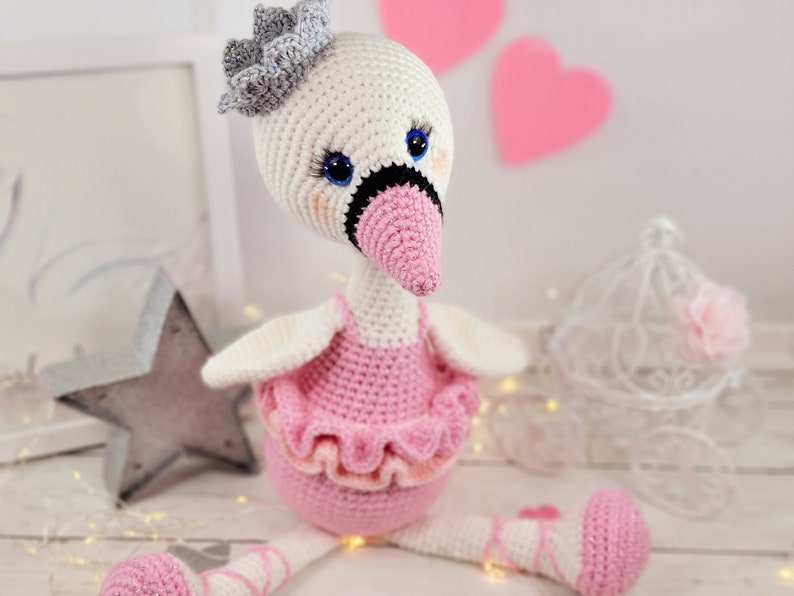 swan crochet pattern, crochet swan, swan pattern, crochet pattern image 6