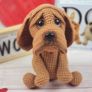 bloodhound, bloodhound crochet pattern, crochet pattern, pattern, crochet, amigurumi, ami, crochet bloodhound