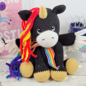 unicorn crochet pattern, crochet unicorn, amigurumi, crochet pattern, unicorn pattern image 8