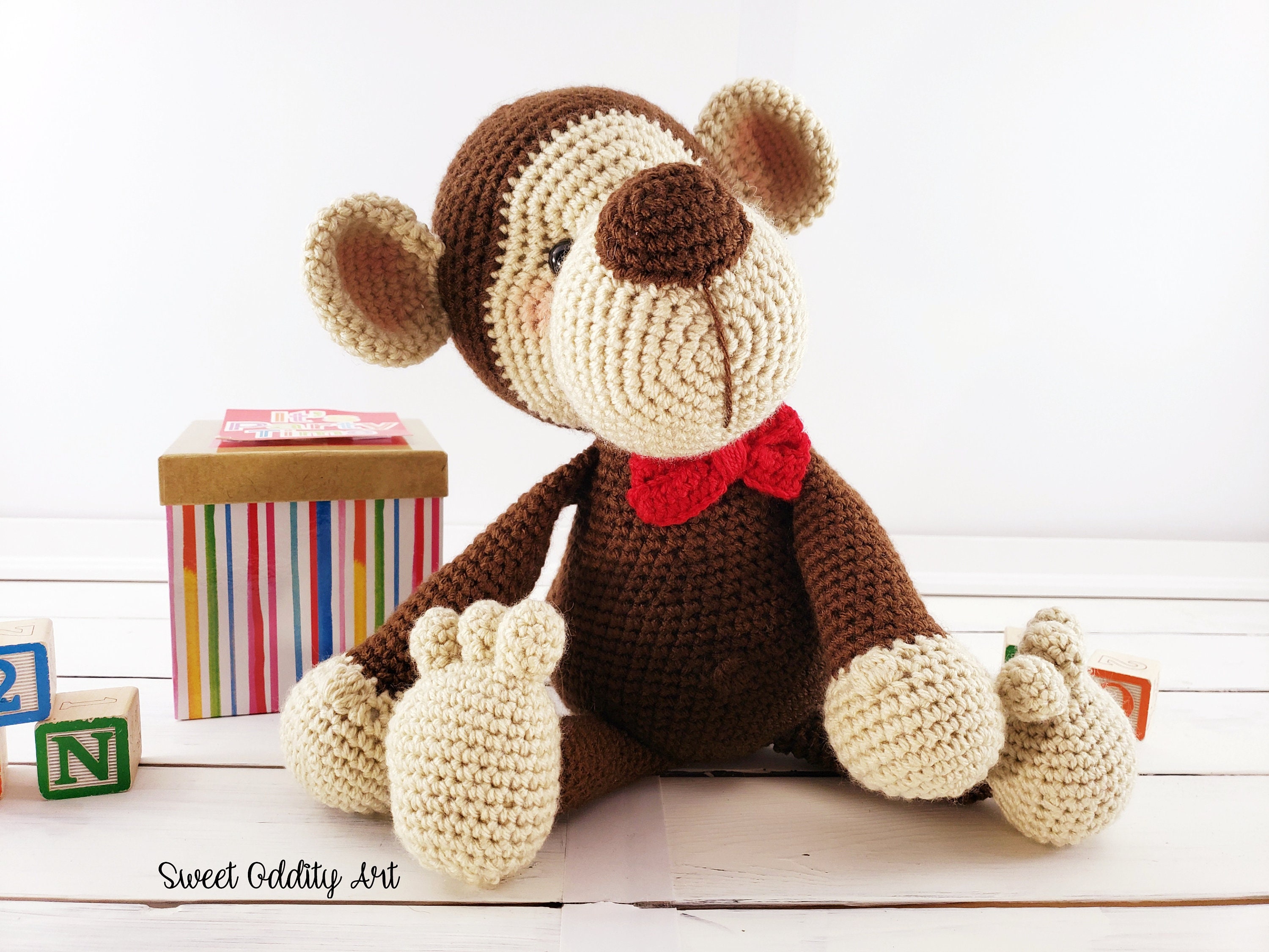 Monkey Crochet Pattern Amigurumi Pattern Monkey Pattern | Etsy UK