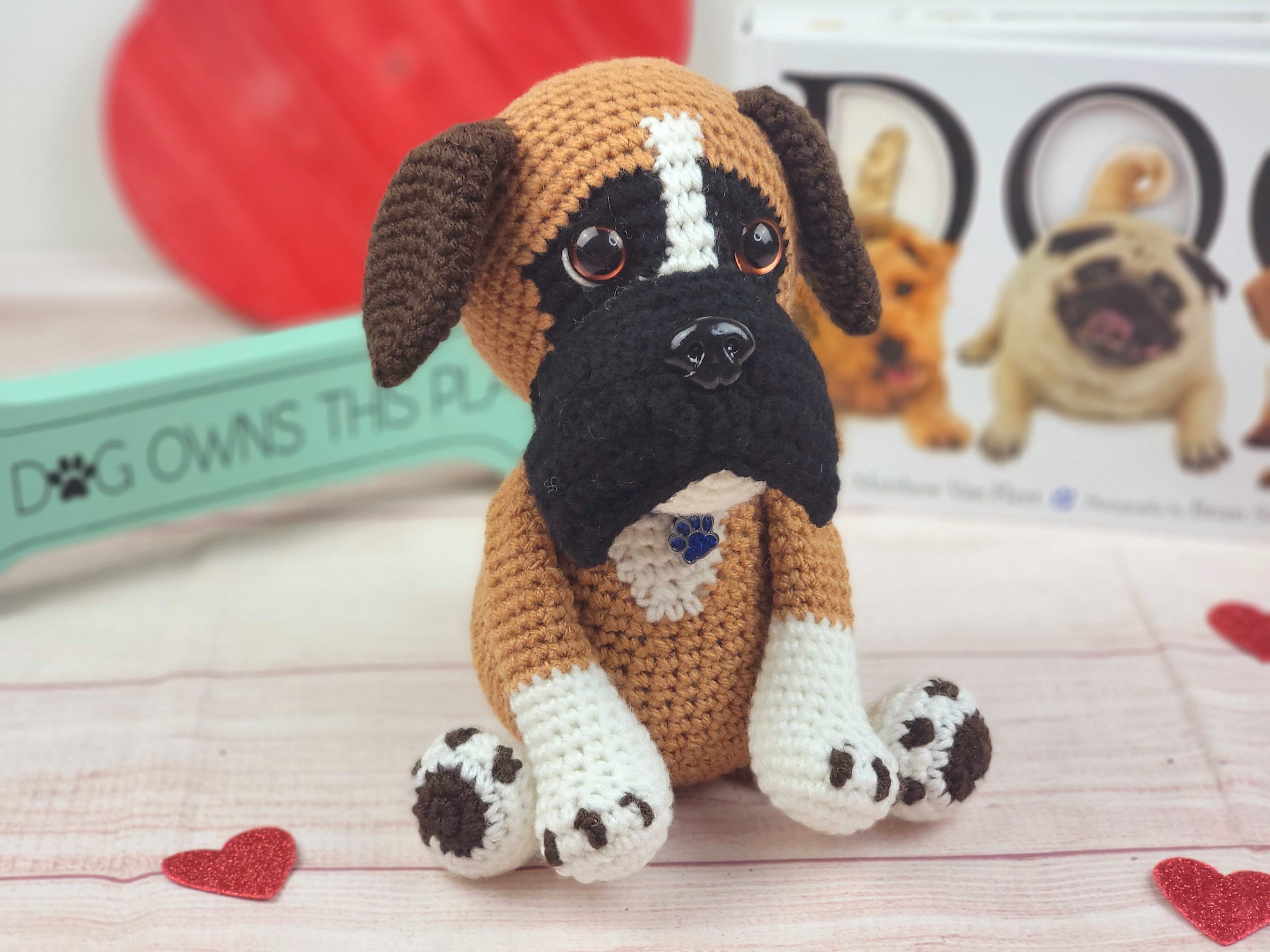 Boxer Crochet Pattern, Crochet Boxer, Boxer, Crochet Pattern, Amigurumi,  Boxer Amigurumi 