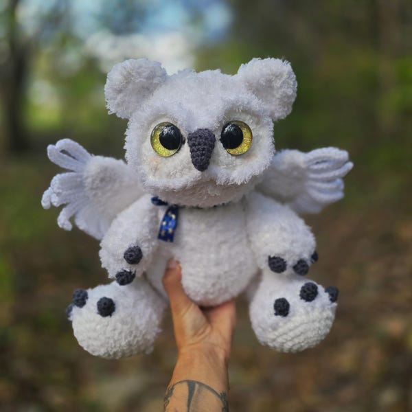 owl bear crochet pattern, owl bear, crochet pattern, pattern