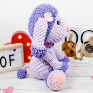 dog crochet pattern, puppy crochet pattern, crochet pattern, crochet dog, crochet puppy image 8