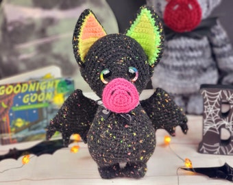 patrón de crochet de murciélago, patrón de murciélago, murciélago de crochet, amigurumi, murciélago amigurumi, patrón de crochet de halloween
