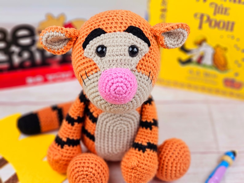 tiger crochet pattern, crochet tiger, tiger pattern, crochet pattern image 2