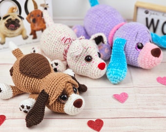 dog crochet pattern, crochet pattern, pattern, crochet, crochet dog, amigurumi