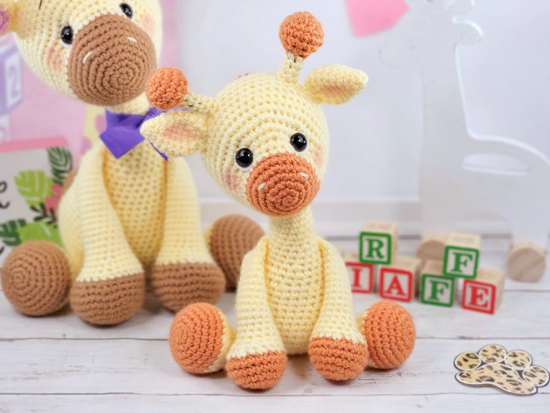 giraffe, crochet giraffe, giraffe crochet pattern, crochet pattern, pattern, amigurumi, tutorial image 2