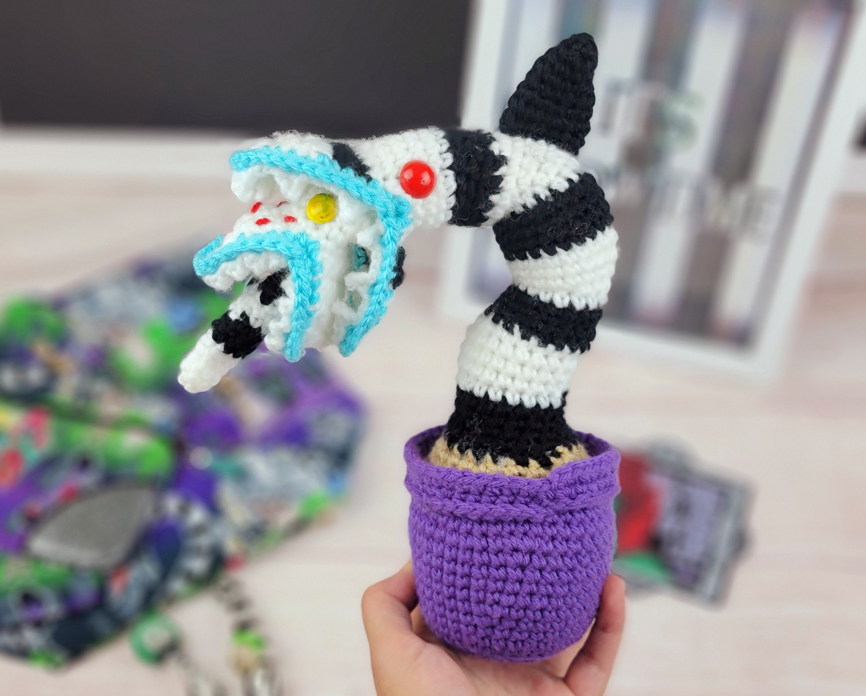30 Plant Crochet Patterns to Brighten Home Decor and Gift Giving 17 Sandworm Planter Crochet Pattern