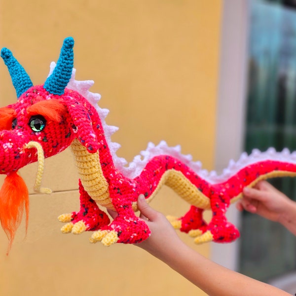 eastern dragon crochet pattern, crochet pattern, amigurumi, dragon crochet pattern, eastern dragon, dragon, pattern, crochet