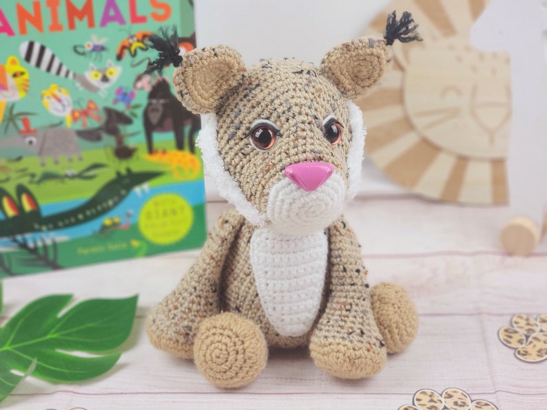 bobcat crochet pattern, crochet pattern, bobcat, amigurumi, crochet, pattern, bobcat doll image 1