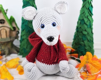 wolf crochet pattern, crochet wolf, crochet pattern, amigurumi, wolf, red riding hood