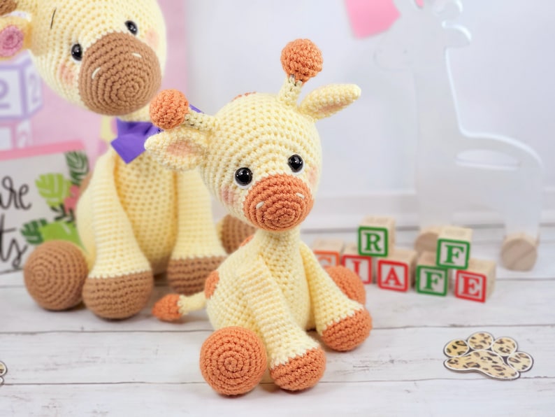 giraffe, crochet giraffe, giraffe crochet pattern, crochet pattern, pattern, amigurumi, tutorial image 6