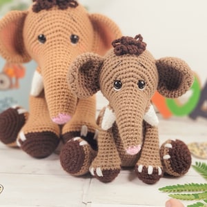mammoth crochet pattern, crochet pattern, pattern, crochet, mammoth, mammoth amigurumi, amigurumi pattern, crochet mammoth