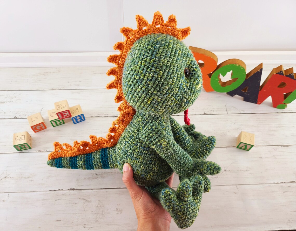 Lizard crochet pattern lizard pattern amigurumi dragon | Etsy