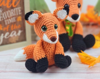 fox crochet pattern, crochet pattern, crochet fox, fox, amigurumi