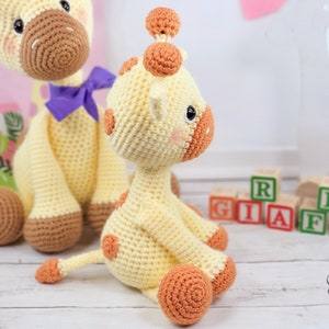 giraffe, crochet giraffe, giraffe crochet pattern, crochet pattern, pattern, amigurumi, tutorial image 3
