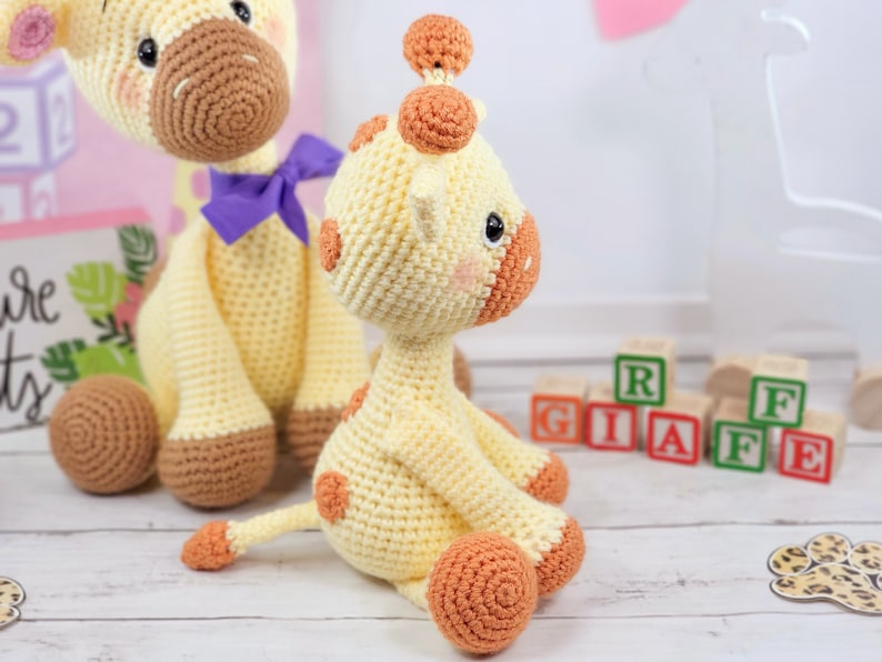 giraffe, crochet giraffe, giraffe crochet pattern, crochet pattern, pattern, amigurumi, tutorial image 3