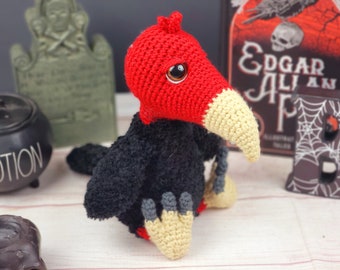 vulture crochet pattern, crochet pattern, crochet vulture, amigurumi, pattern, crochet, vulture