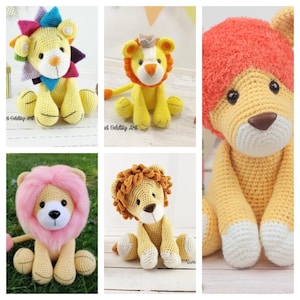 lion crochet pattern, amigurumi lion, amigurumi pattern, crochet lion