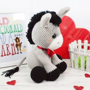 donkey crochet pattern, crochet donkey, donkey pattern, crochet pattern image 10