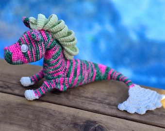 hippocampus crochet pattern, crochet pattern, amigurumi, pattern, crochet, crochet horse, horse crochet pattern
