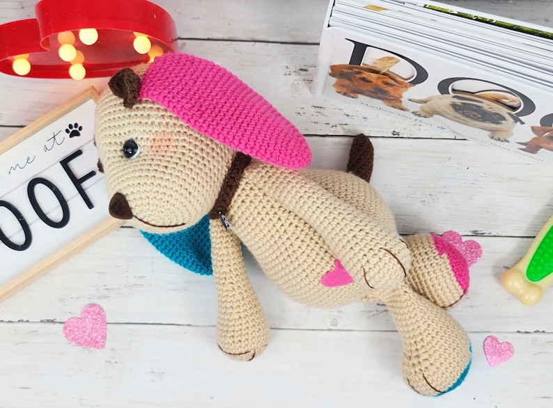 dog crochet pattern, puppy crochet pattern, crochet pattern, crochet dog, crochet puppy image 6