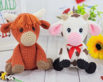 cow, crochet cow, cow crochet pattern, crochet pattern, amigurumi, pattern, crochet, cow tutorial