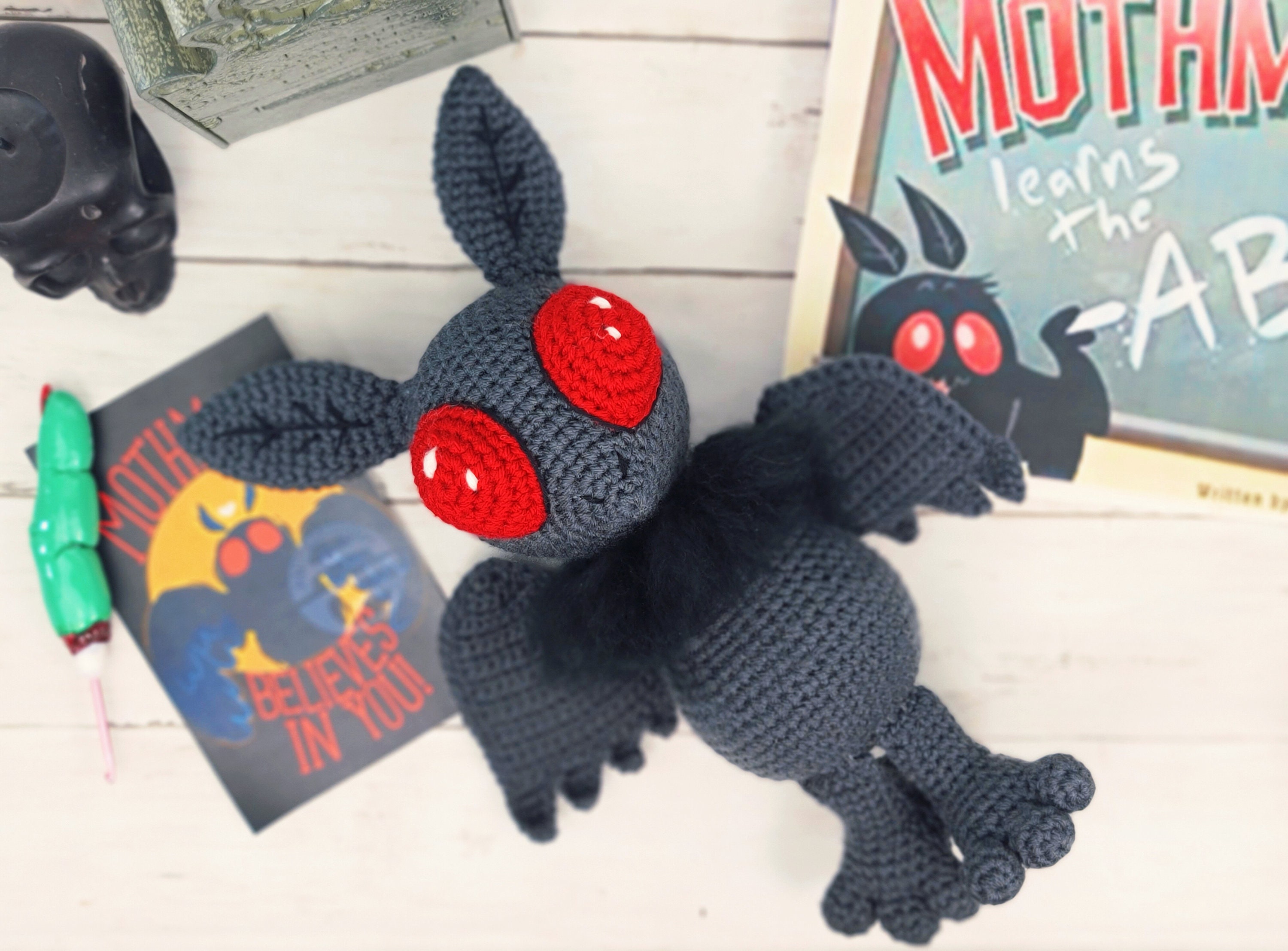 Mothman Mothman Crochet Pattern Crochet Pattern Pattern Etsy