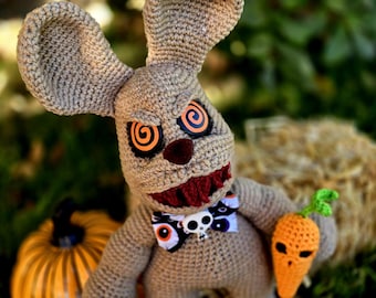 bunny crochet pattern, psycho bunny, crochet pattern, crochet, pattern, amigurumi, crochet bunny