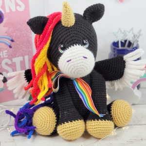 unicorn crochet pattern, crochet unicorn, amigurumi, crochet pattern, unicorn pattern image 6