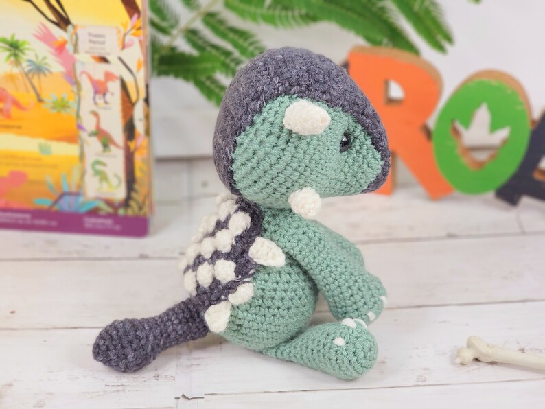 Ankylosaurus Ankylosaurus Crochet Pattern Dinosaur Dinosaur - Etsy