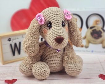 cocker spaniel, crochet cocker spaniel, cocker spaniel pattern, crochet pattern, dog pattern, crochet dog, amigurumi