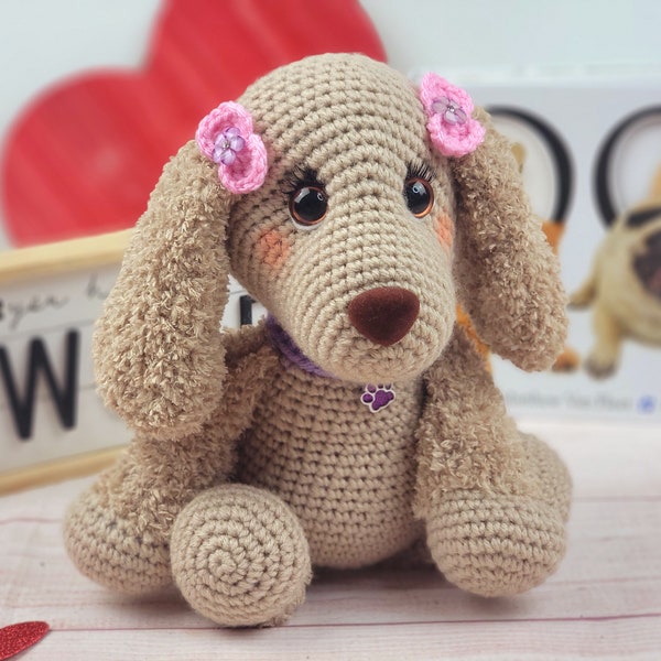 cocker spaniel, crochet cocker spaniel, cocker spaniel pattern, crochet pattern, dog pattern, crochet dog, amigurumi