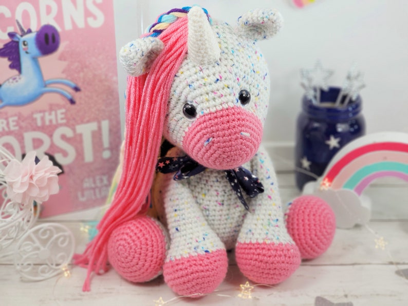 unicorn crochet pattern, crochet unicorn, amigurumi, crochet pattern, unicorn pattern image 3