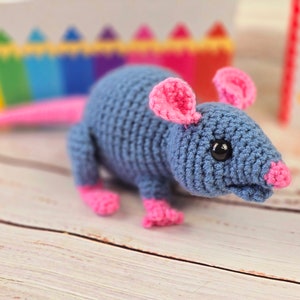 rat crochet pattern, crochet rat, rat tutorial, crochet pattern, rat pattern, amigurumi