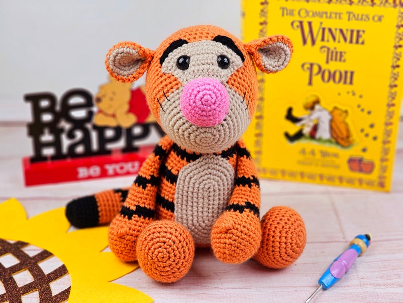 tiger crochet pattern, crochet tiger, tiger pattern, crochet pattern image 4