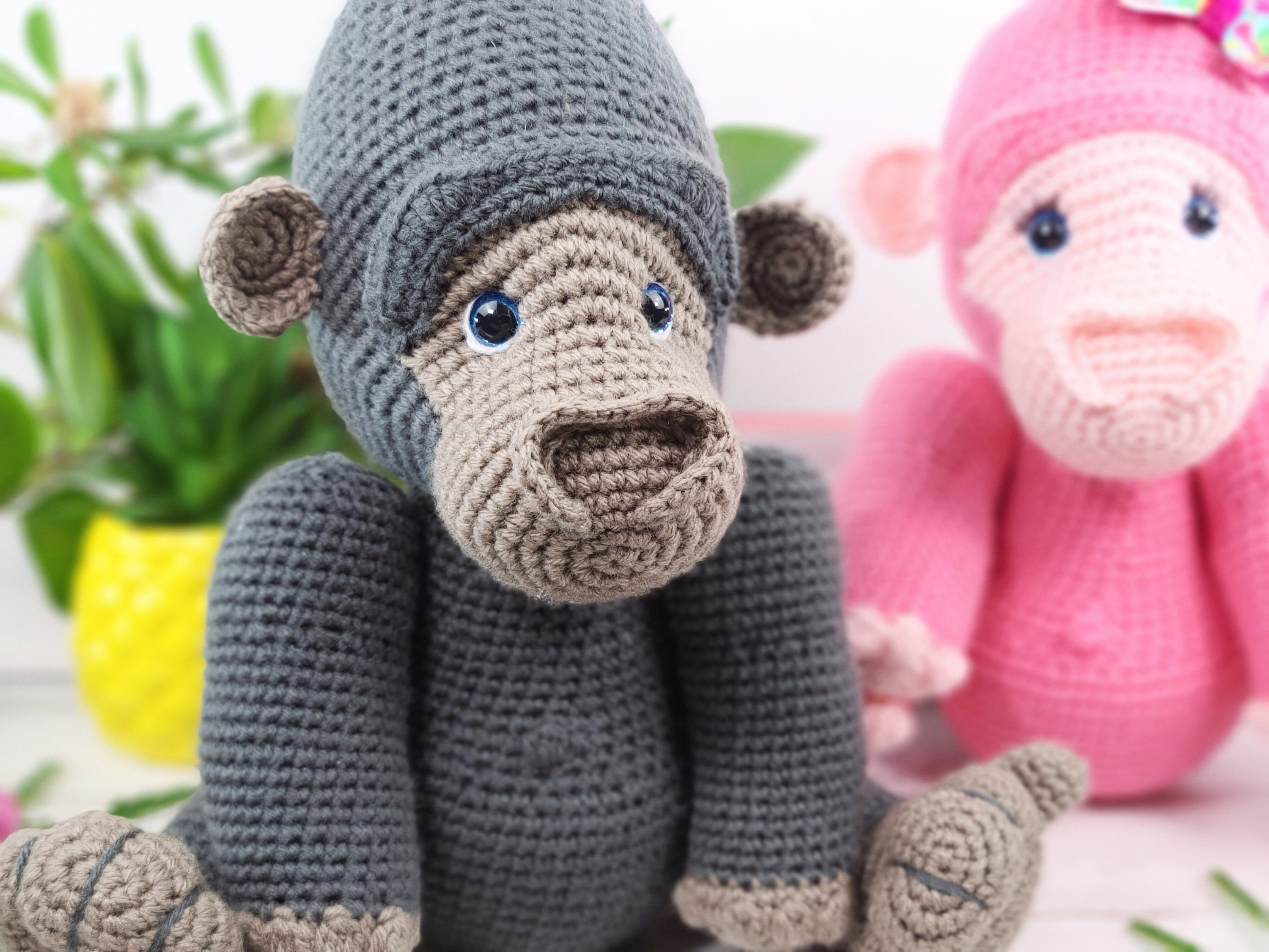 Gorilla Gorilla Crochet Pattern Crochet Pattern Crochet Etsy