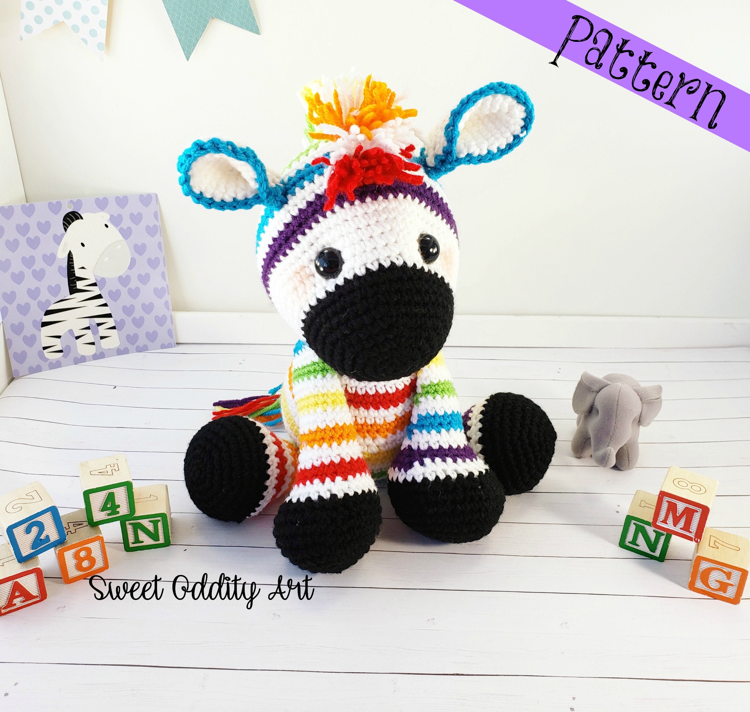 zebra crochet pattern, crochet zebra, crochet pattern, zebra pattern