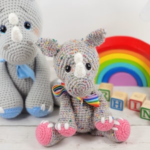 rhino, rhino crochet pattern, crochet pattern, rhino tutorial, amigurumi, crochet rhino