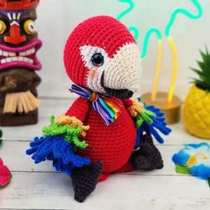 parrot crochet pattern, bird crochet pattern, crochet pattern, crochet parrot, bird, parrot, macaw crochet pattern, pattern, crochet