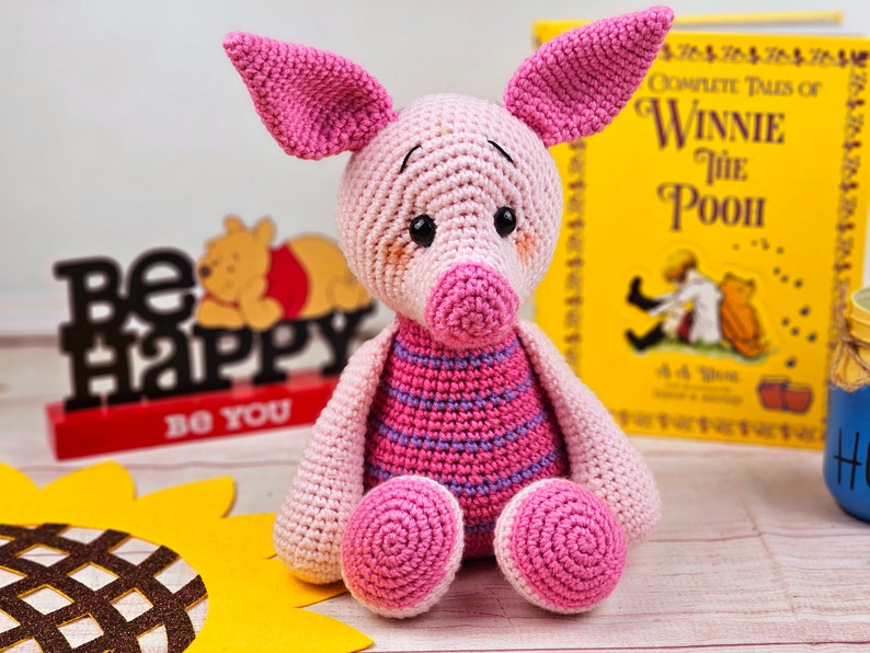 pig crochet pattern, crochet pig, crochet pattern, amigurumi, pig tutorial image 3