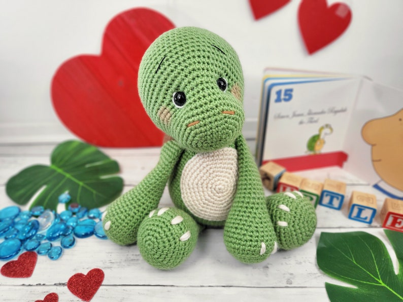 turtle crochet pattern, crochet turtle, amigurumi, turtle tutorial, turtle pattern, turtle doll, crochet pattern, baby gift image 3