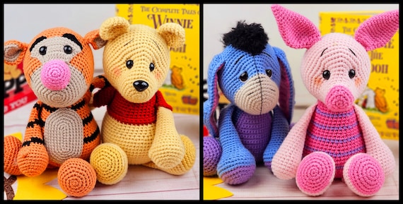 bear crochet pattern, donkey crochet pattern, tiger crochet pattern, pig crochet pattern, crochet pattern, amigurumi