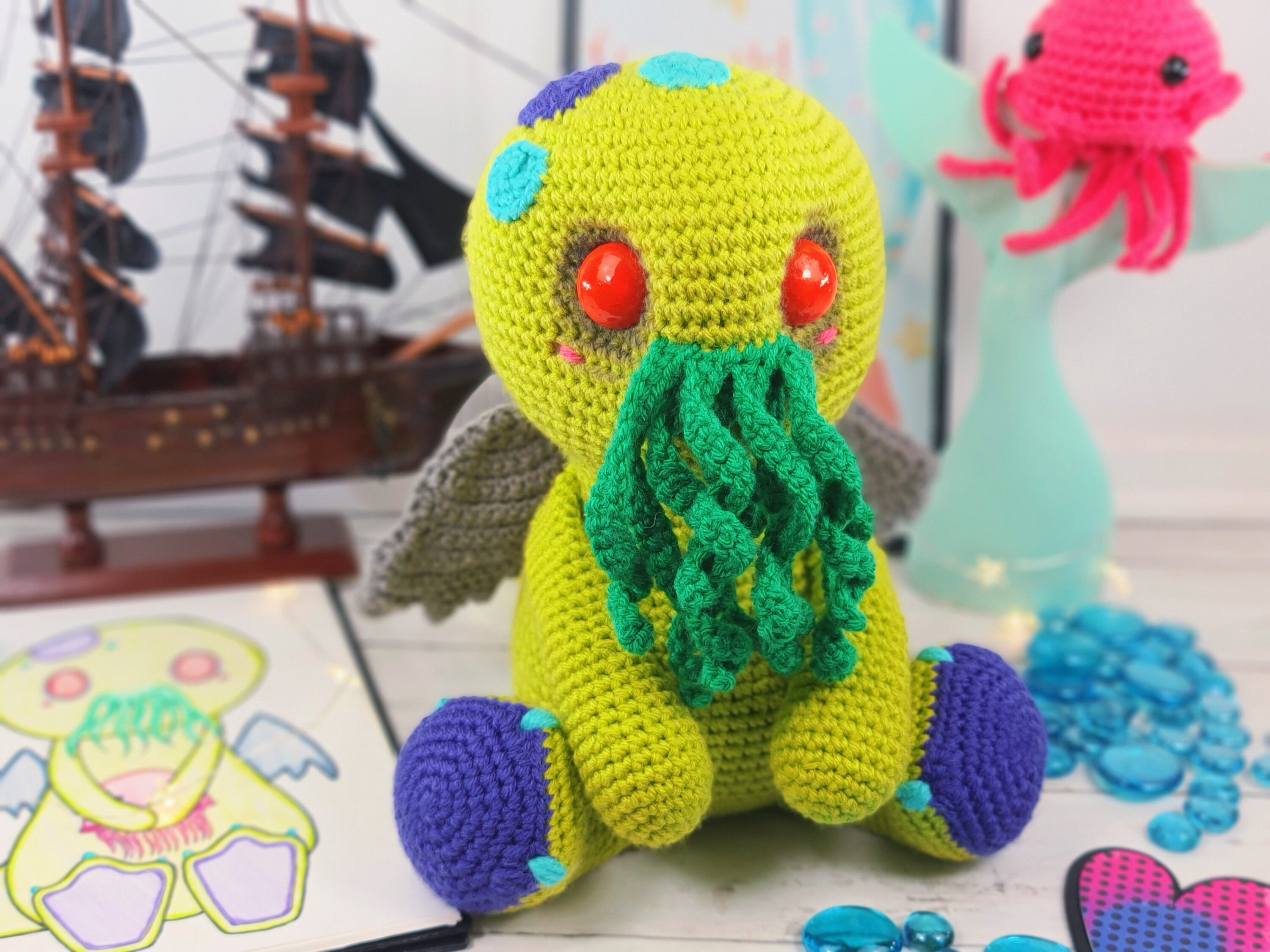 Cthulhu Cthulhu Crochet Pattern Crochet Pattern Amigurumi Etsy