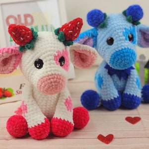 cow, crochet cow, cow crochet pattern, crochet pattern, amigurumi, pattern, crochet, cow tutorial image 6