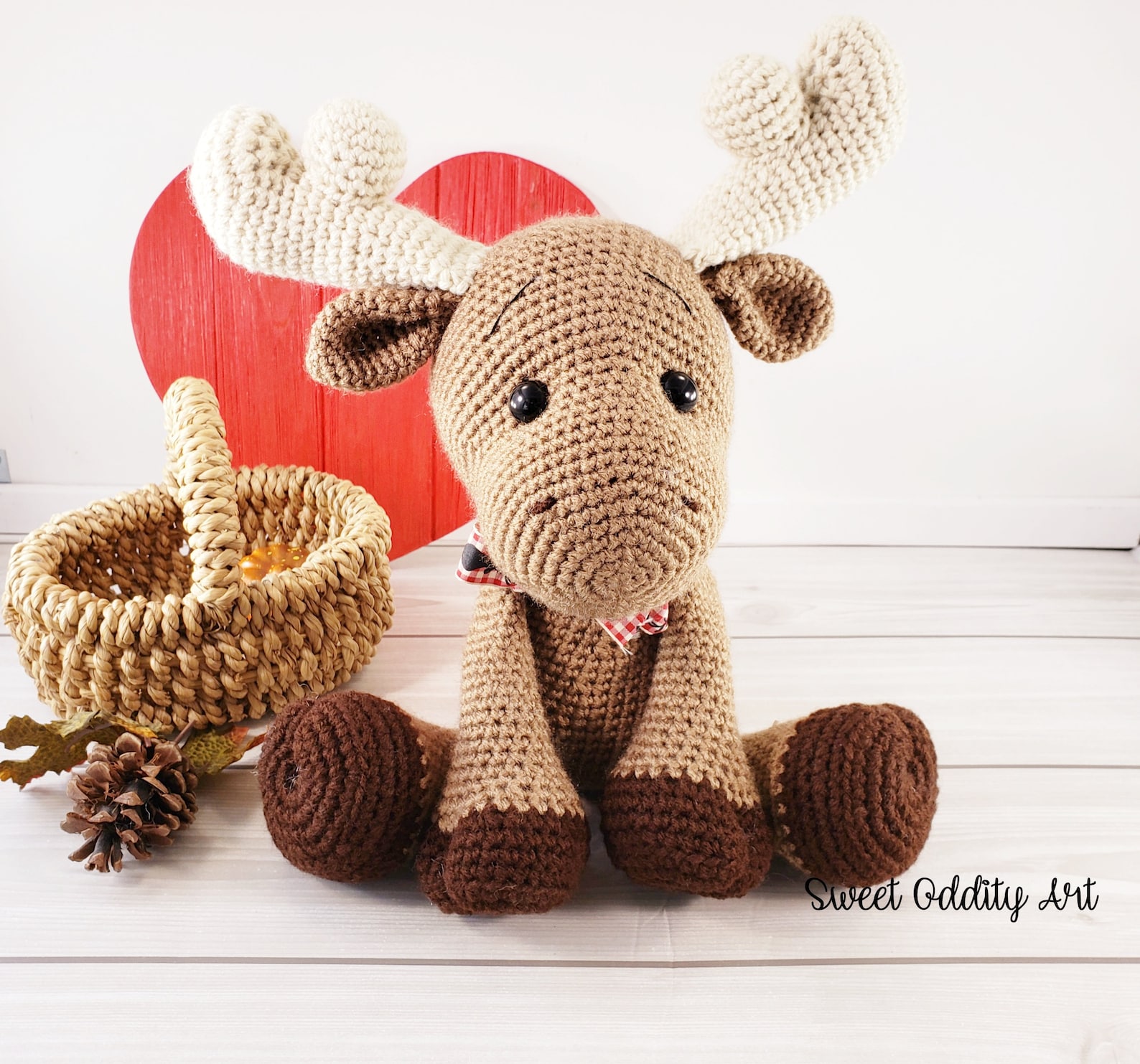Moose crochet pattern crochet moose moose tutorial Etsy